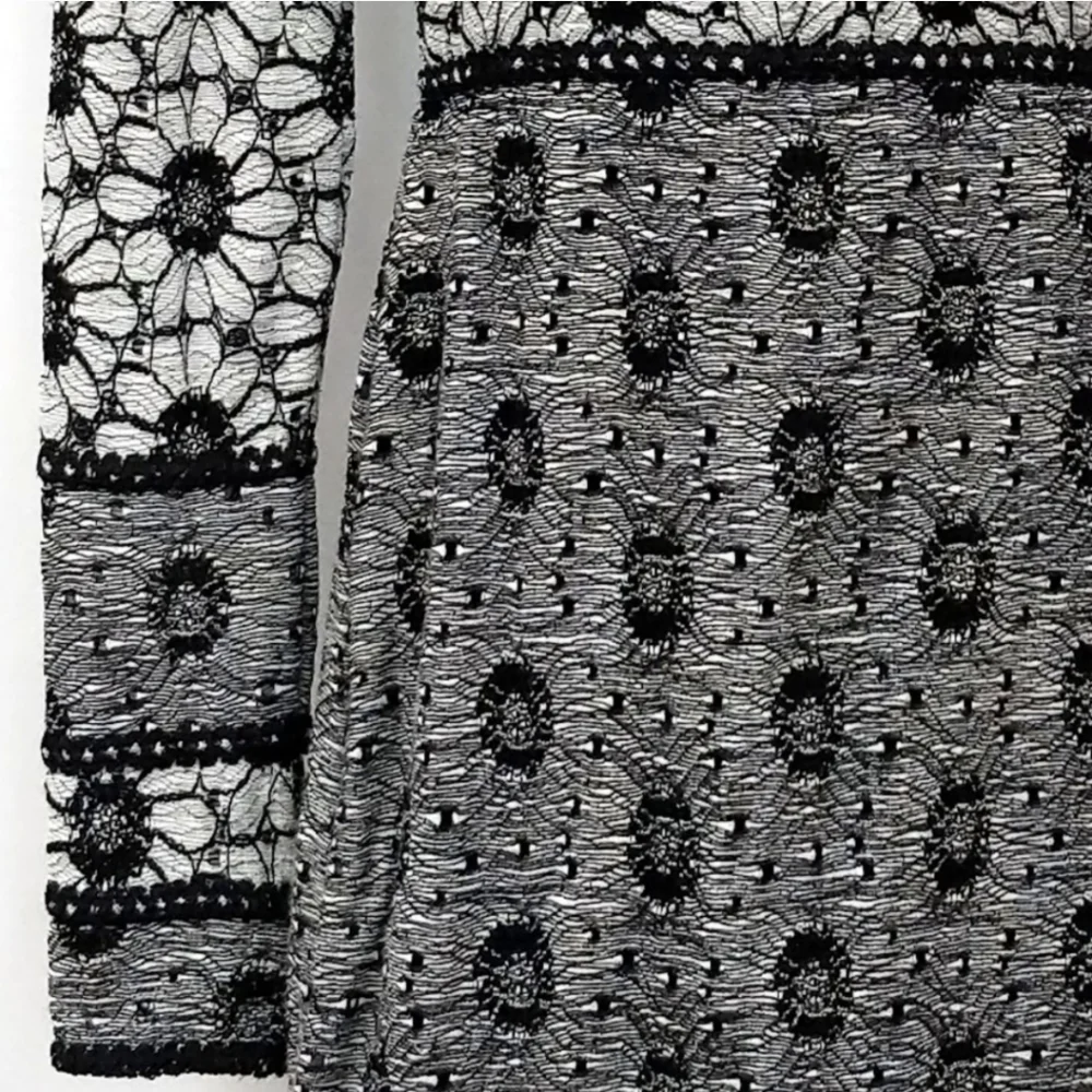 Free People Botanical Forest Dress Floral Lace Bodycon Boho Dark Coquette XS